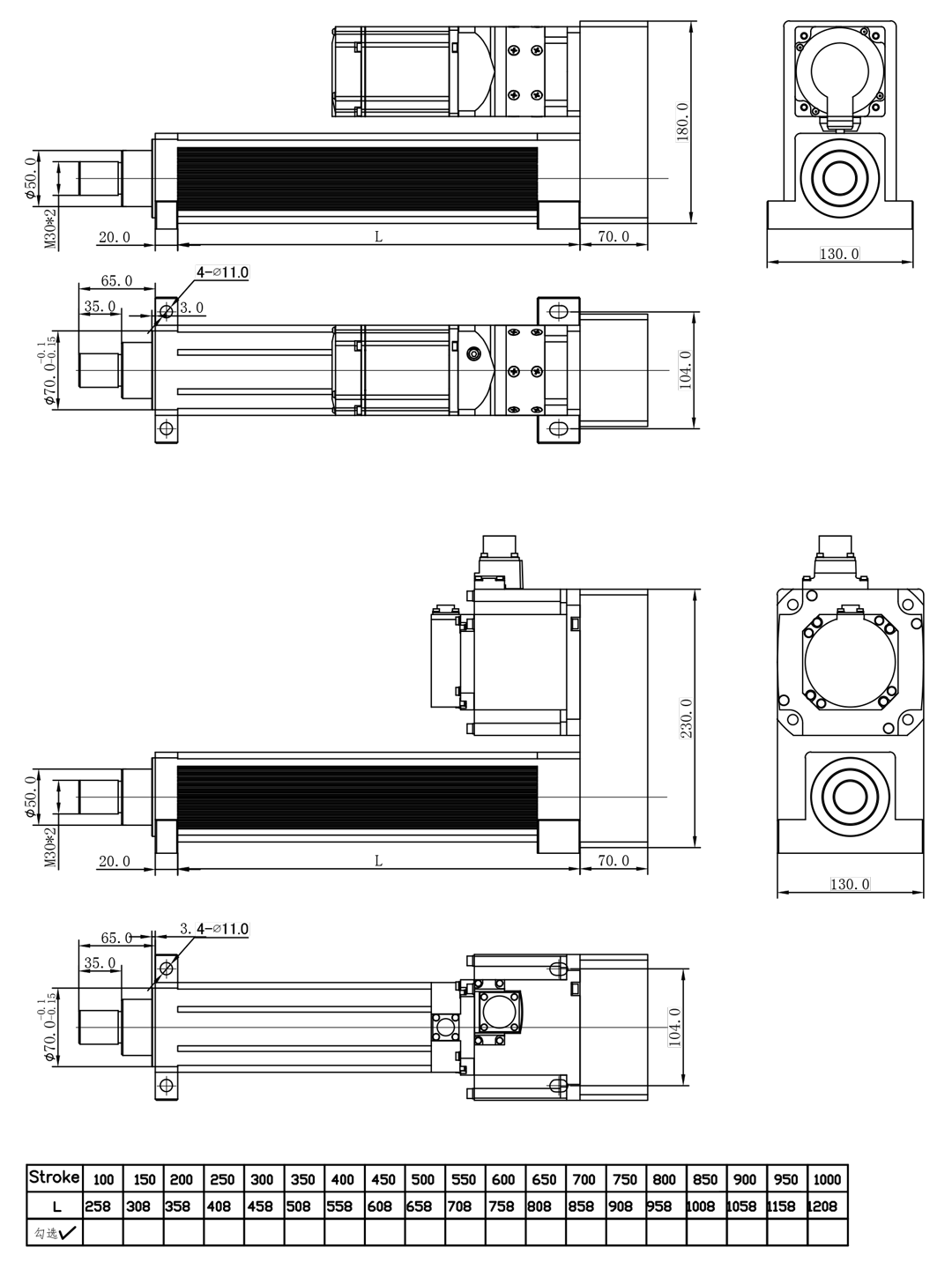 DDA80-BR-LB-A：折疊-側法蘭-外螺紋